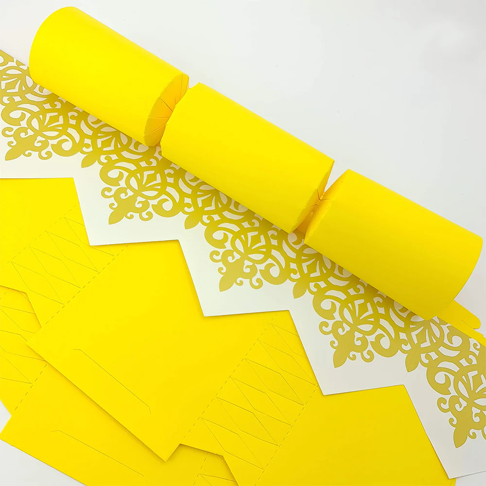 Bright Yellow | Cracker Making DIY Craft Kits | Make Your Own | Eco Recyclable - Image 3
