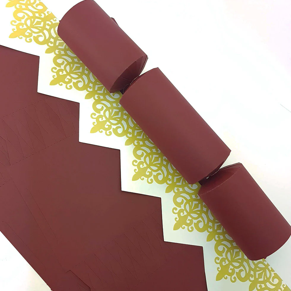 Burgundy Red | Cracker Making DIY Craft Kits | Make Your Own | Eco Recyclable - Image 10