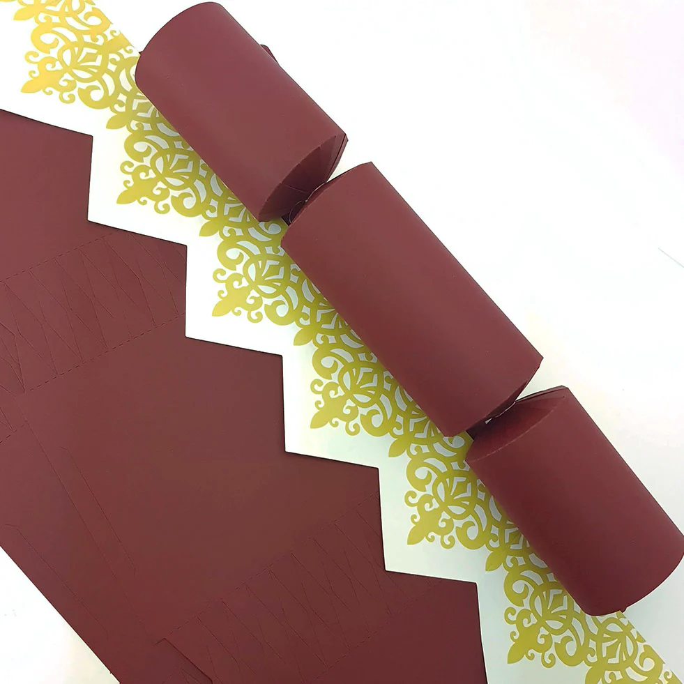 Burgundy Red | Cracker Making DIY Craft Kits | Make Your Own | Eco Recyclable - Image 11