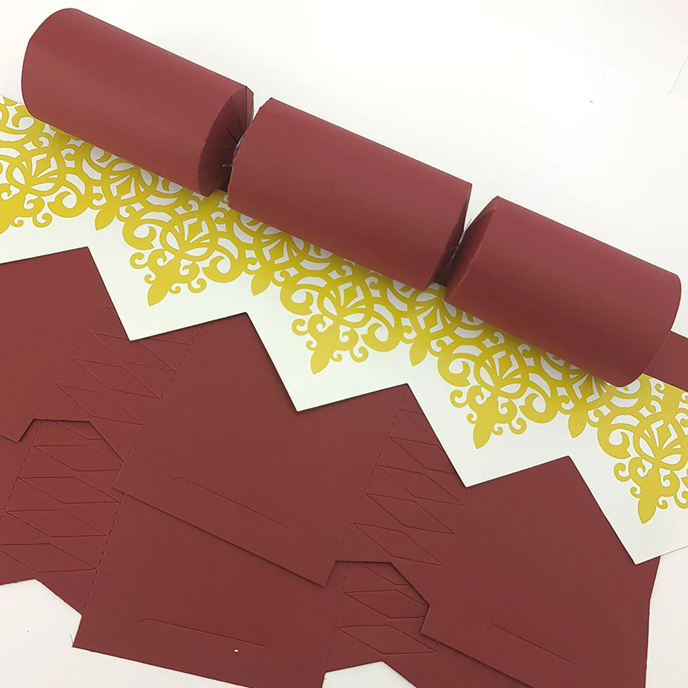 Burgundy Red | Cracker Making DIY Craft Kits | Make Your Own | Eco Recyclable - Image 12
