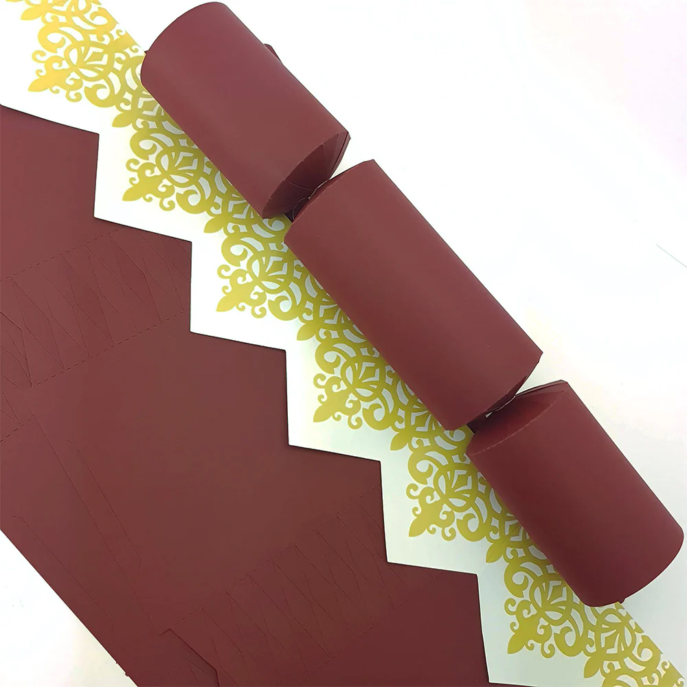 Burgundy Red | Cracker Making DIY Craft Kits | Make Your Own | Eco Recyclable - Image 4
