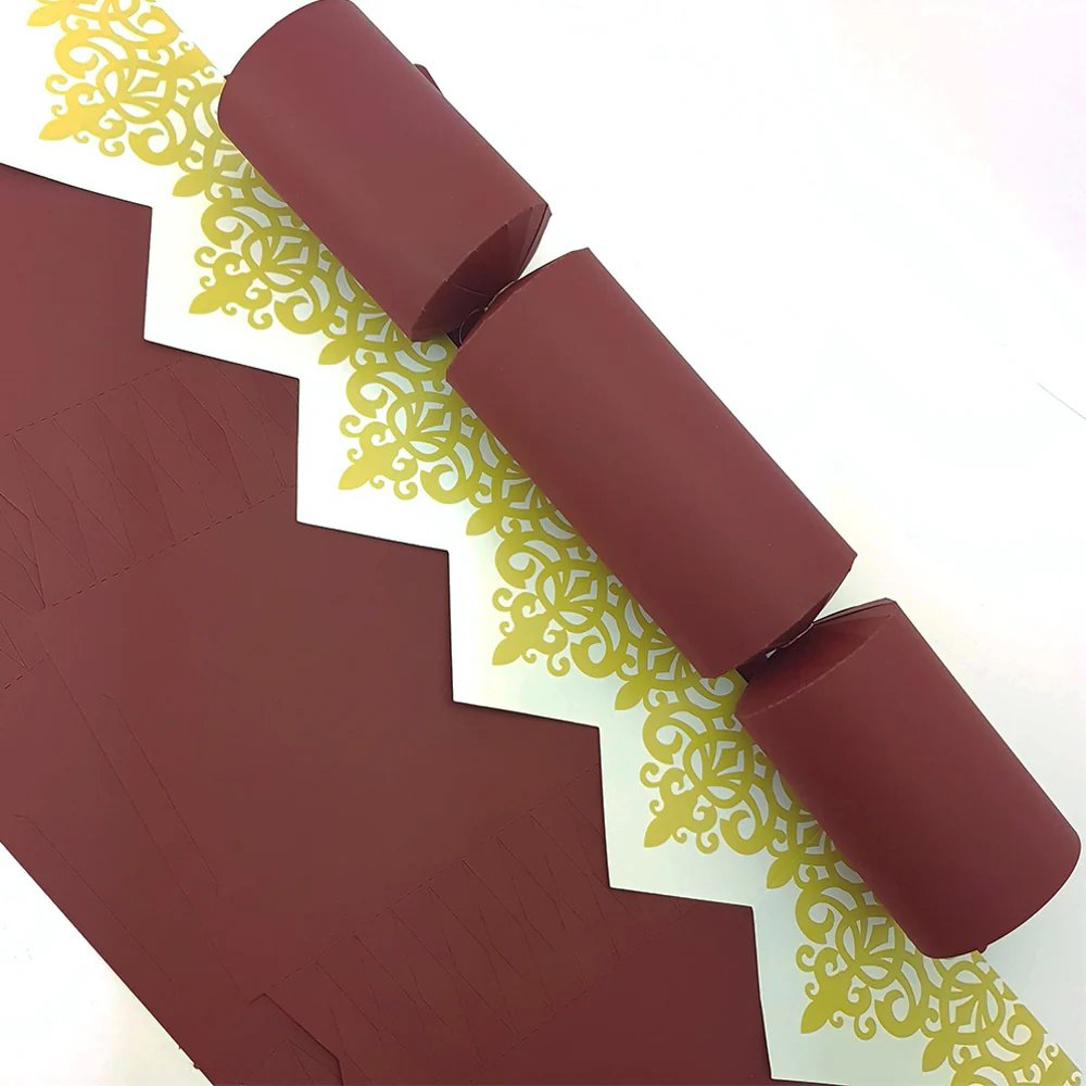 Burgundy Red | Cracker Making DIY Craft Kits | Make Your Own | Eco Recyclable - Image 5