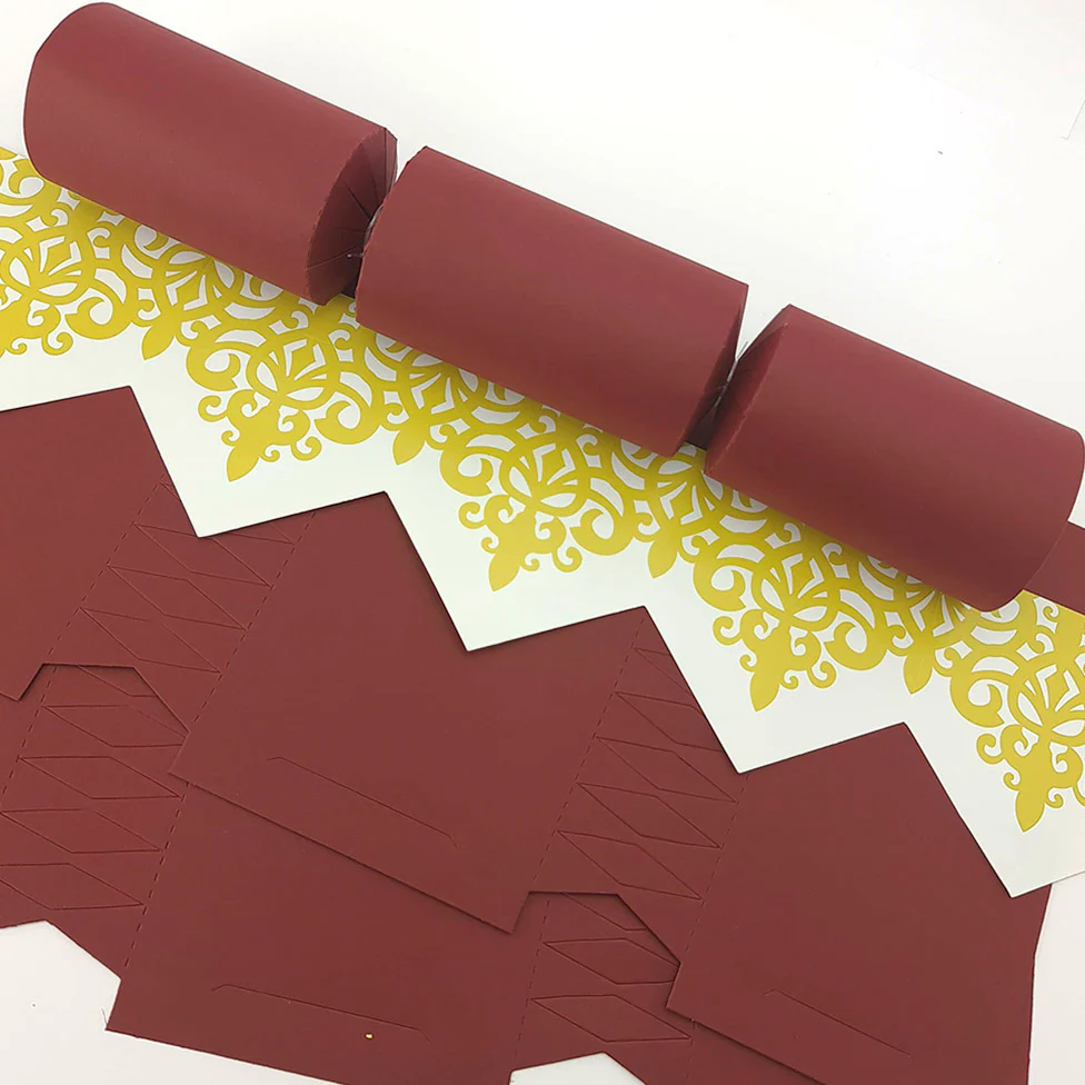 Burgundy Red | Cracker Making DIY Craft Kits | Make Your Own | Eco Recyclable - Image 9