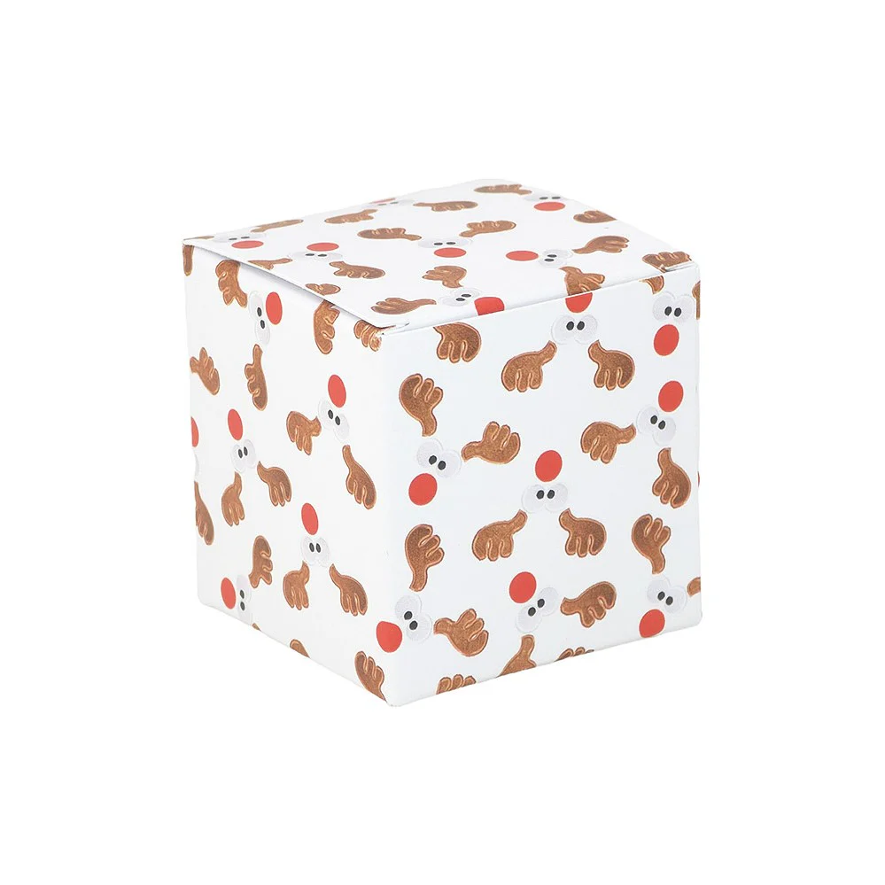 Cheeky Rudolph | Little Gift Box | 5cm Cube | Single or 6 Boxes - Image 5