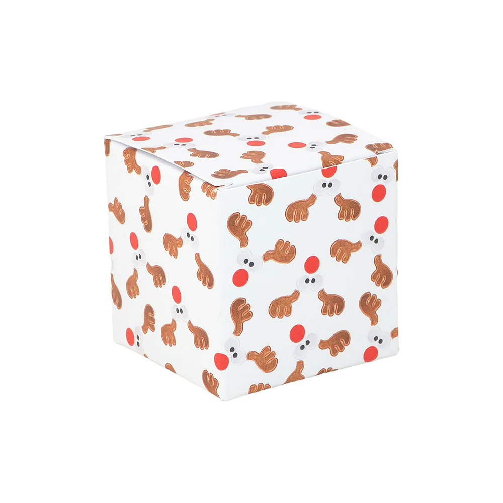 Cheeky Rudolph | Little Gift Box | 5cm Cube | Single or 6 Boxes - Image 6