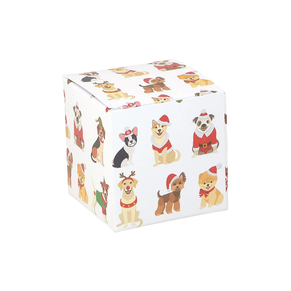 Christmas Dogs | Little Gift Box | 5cm Cube | Single or 6 Boxes - Image 5