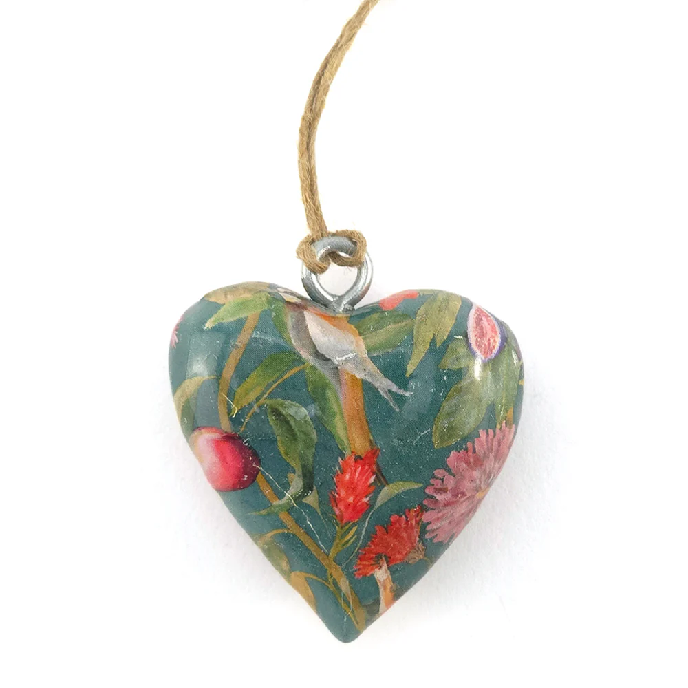Floral Heart Wooden Hanging Ornament | 5cm | Little Gift | Cracker Filler - Image 4