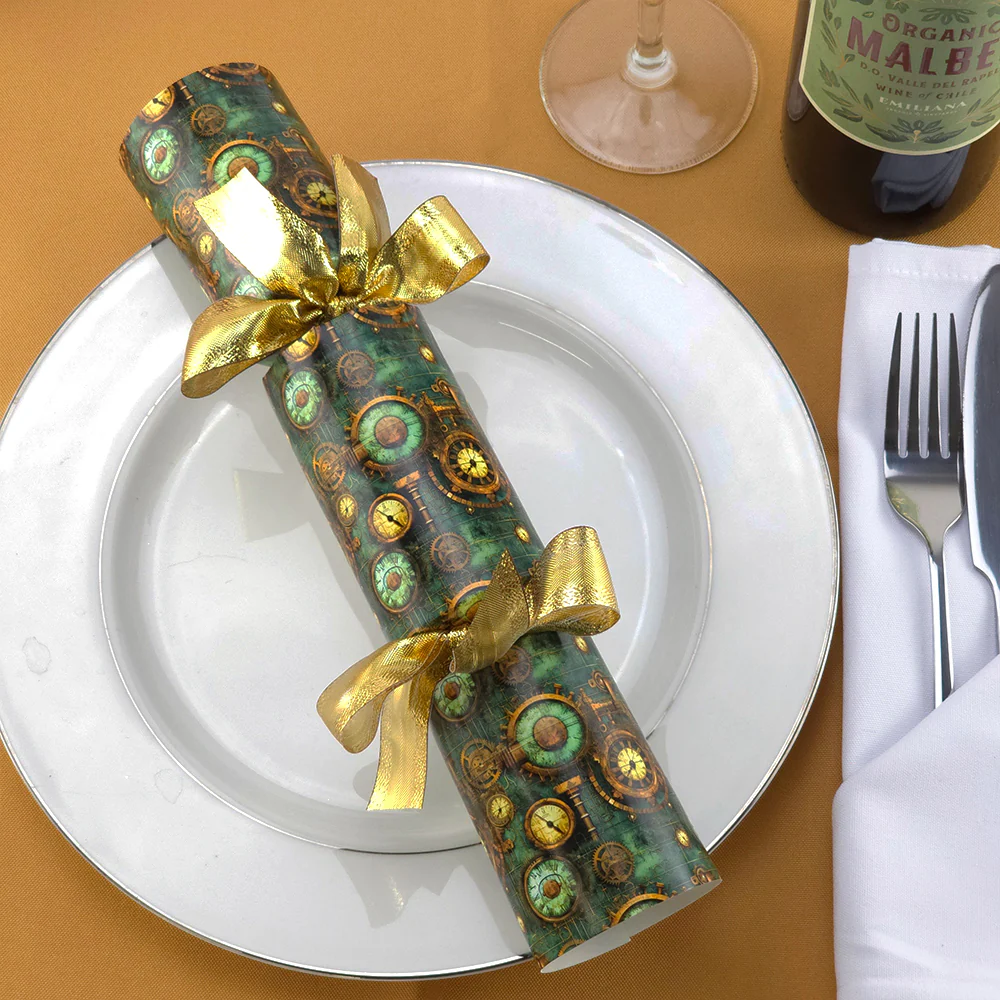 Green Steampunk Grunge | Cracker Making Craft Kit | Make & Fill Your Own - Image 3