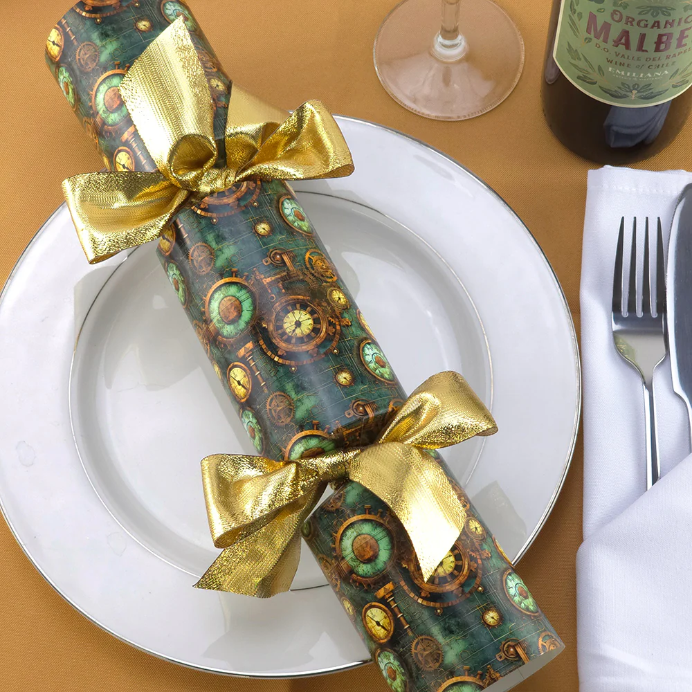 Green Steampunk Grunge | Cracker Making Craft Kit | Make & Fill Your Own - Image 4