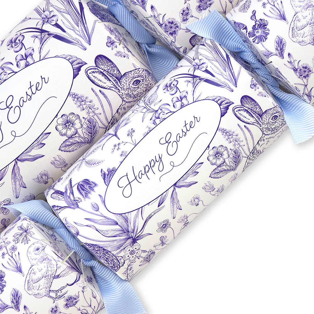 Happy Easter | Easter Toile de Jouy | Cracker Making Craft Kit | Make Your Own - Image 3