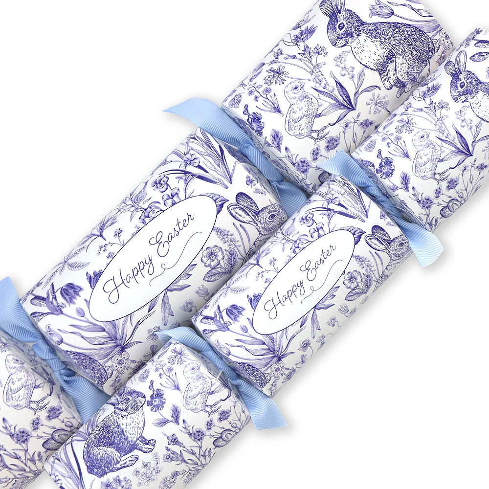 Happy Easter | Easter Toile de Jouy | Cracker Making Craft Kit | Make Your Own - Image 4