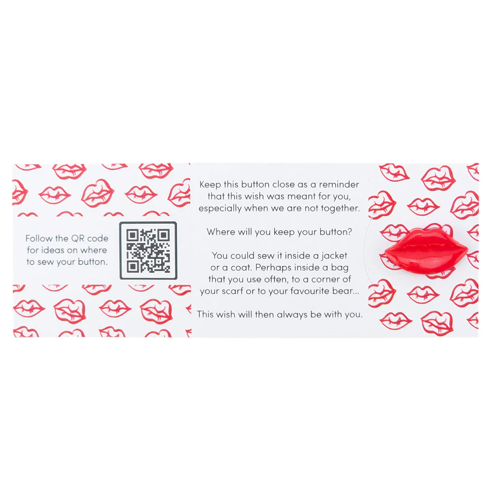 Lips, Eyes, Blusher | Button Wishes Sew On Token | Little Gift | Cracker Filler - Image 3