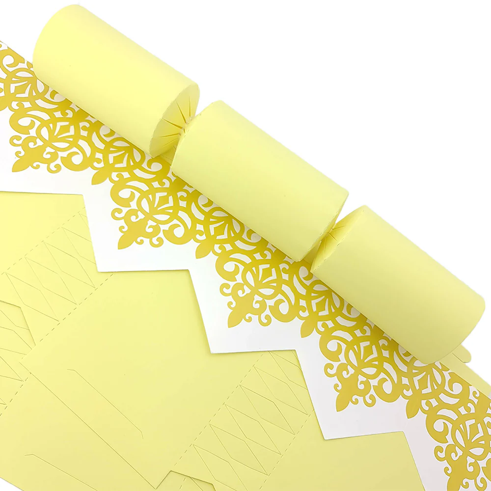 Pastel Yellow | Cracker Making DIY Craft Kits | Make Your Own | Eco Recyclable - Image 13