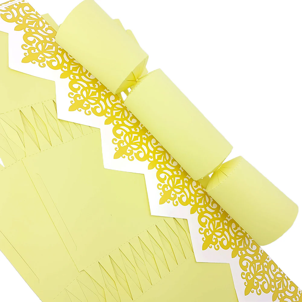 Pastel Yellow | Cracker Making DIY Craft Kits | Make Your Own | Eco Recyclable - Image 3