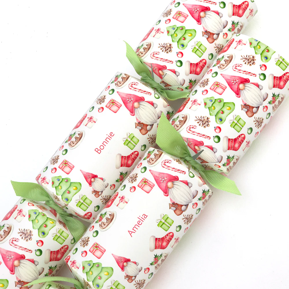 Personalised Christmas Cracker Making Craft Kit | Watercolour Gonks | Minimum 4 - Image 4