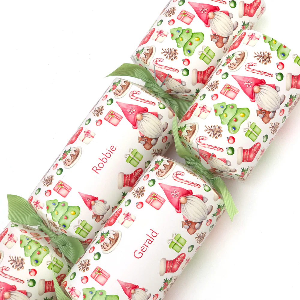 Personalised Christmas Cracker Making Craft Kit | Watercolour Gonks | Minimum 4 - Image 5