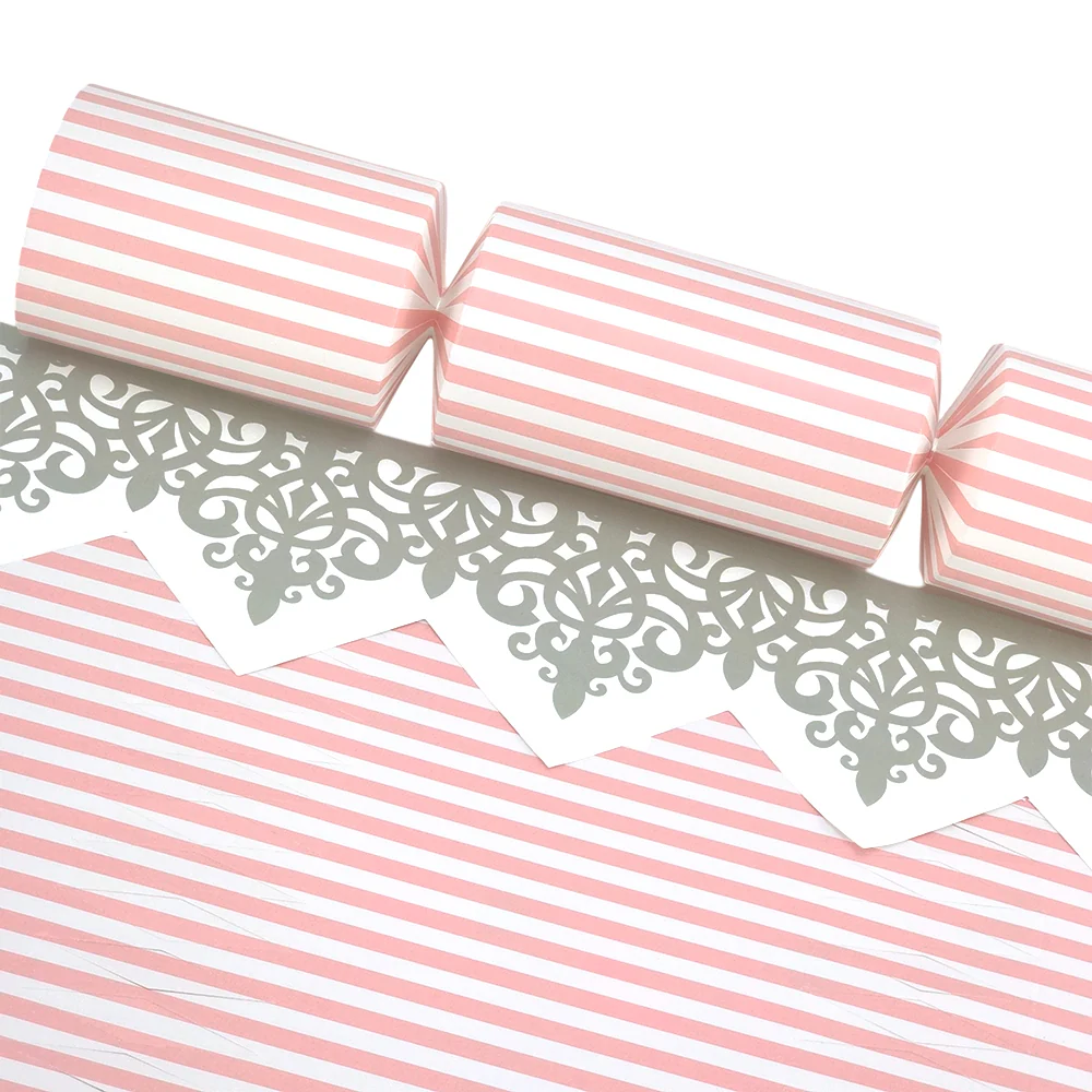 Pink Candy Stripes | Cracker Making Craft Kit | Make & Fill Your Own - Image 3