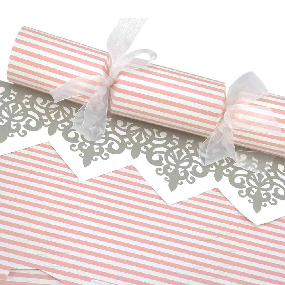 Pink Candy Stripes | Cracker Making Craft Kit | Make & Fill Your Own - Image 5