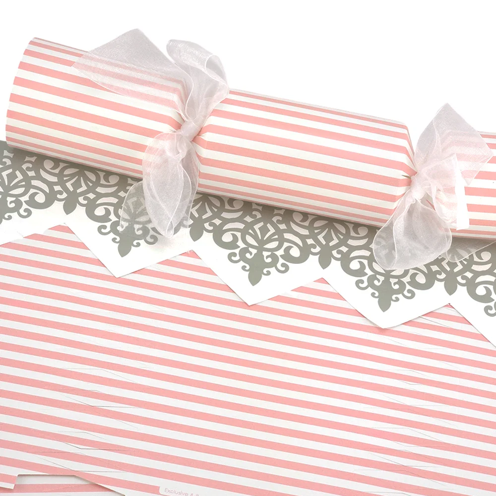 Pink Candy Stripes | Cracker Making Craft Kit | Make & Fill Your Own - Image 6