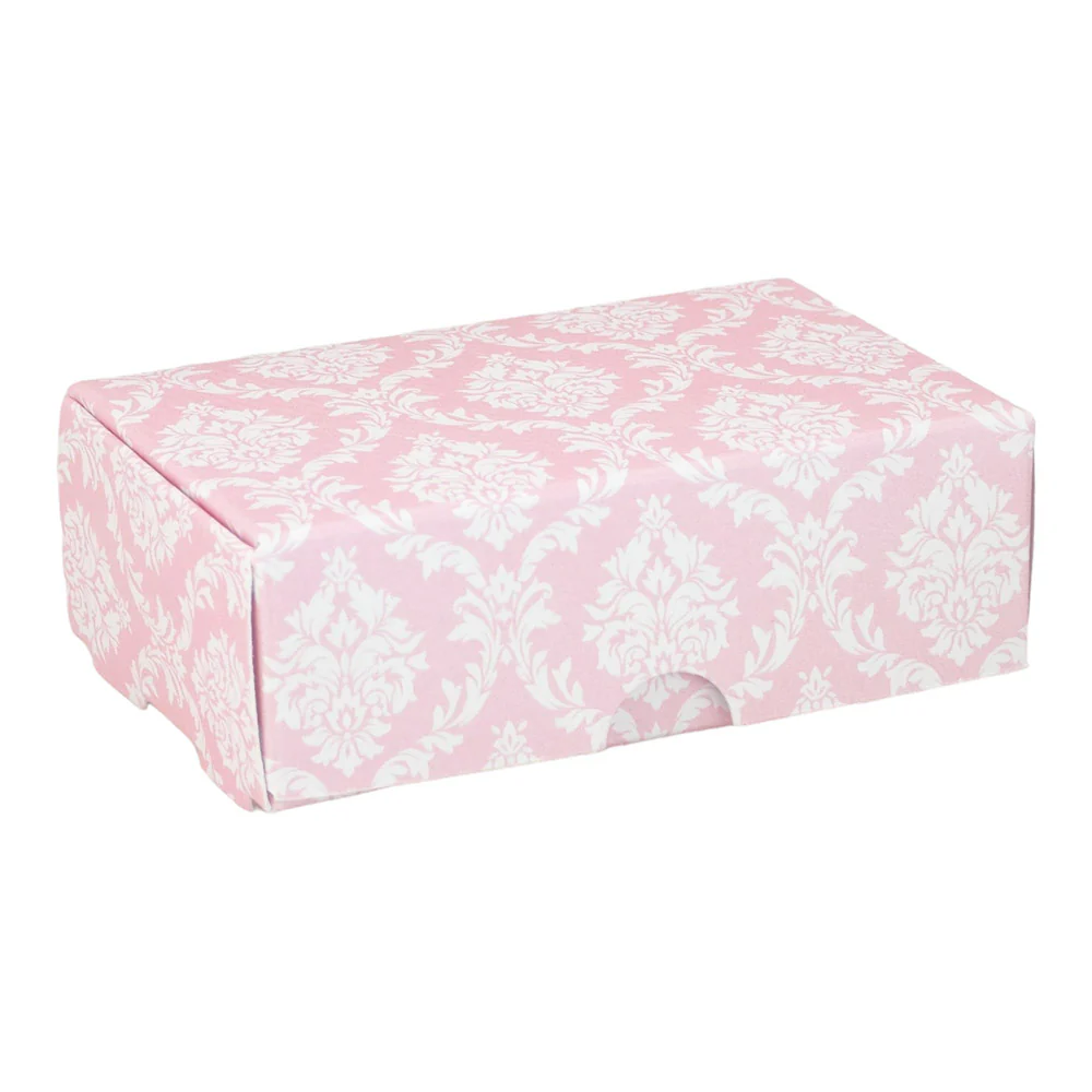 Pink Damask | Little Gift Box | Soap Bar Sized | Single or 6 Boxes | 57x88x30mm - Image 5