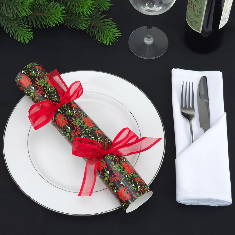 Red Christmas Poinsettia | Cracker Making Craft Kit | Make and Fill Your Own - Image 3