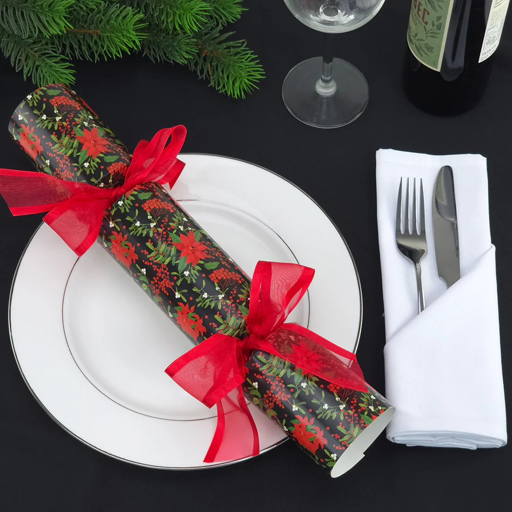 Red Christmas Poinsettia | Cracker Making Craft Kit | Make and Fill Your Own - Image 4