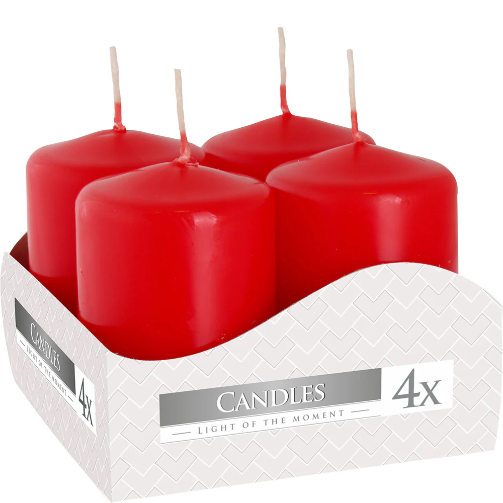 Red | Pillar Candles | Choose 60mm to 250mm Tall - Image 10