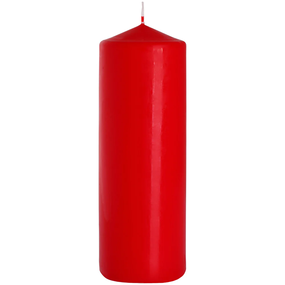 Red | Pillar Candles | Choose 60mm to 250mm Tall - Image 3
