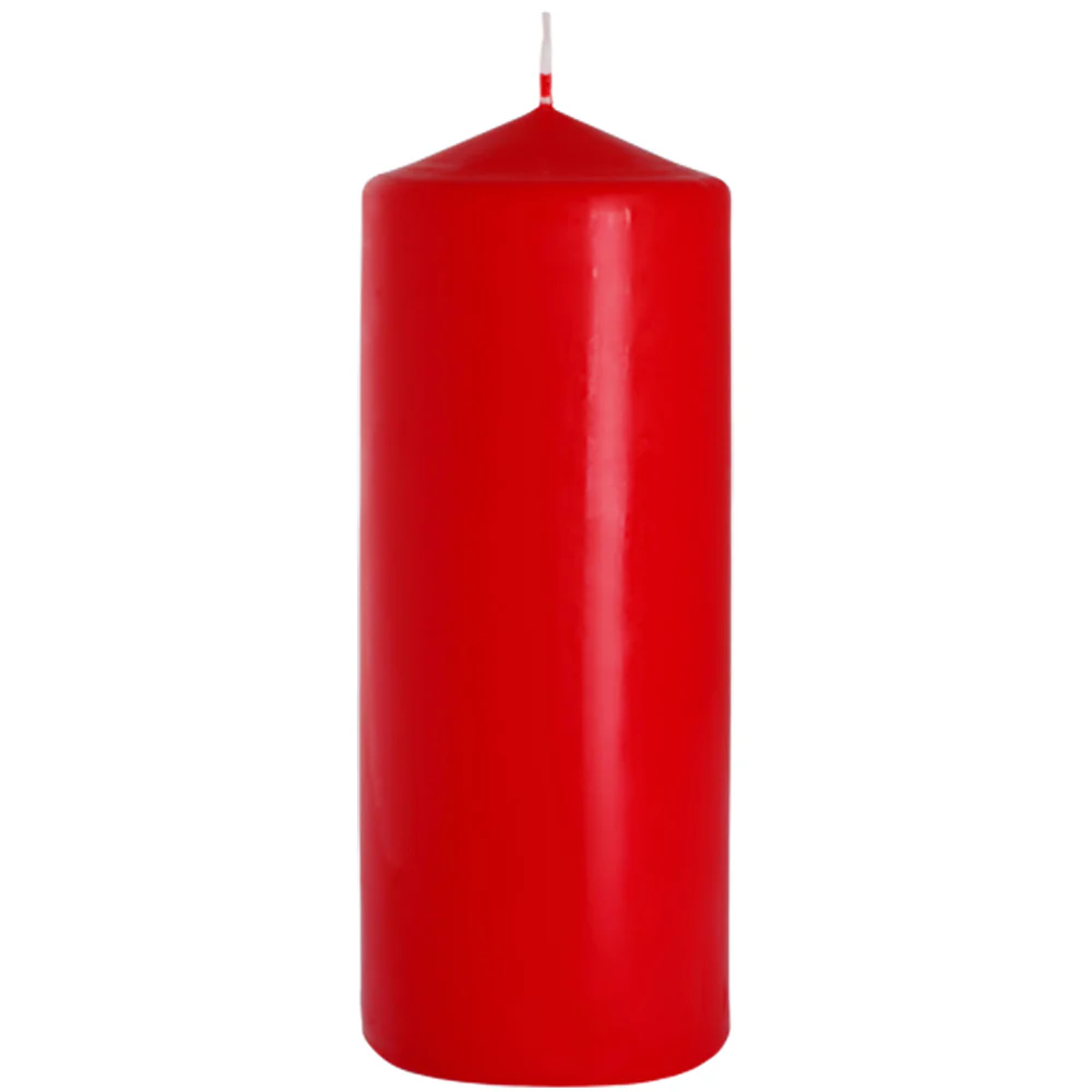 Red | Pillar Candles | Choose 60mm to 250mm Tall - Image 4