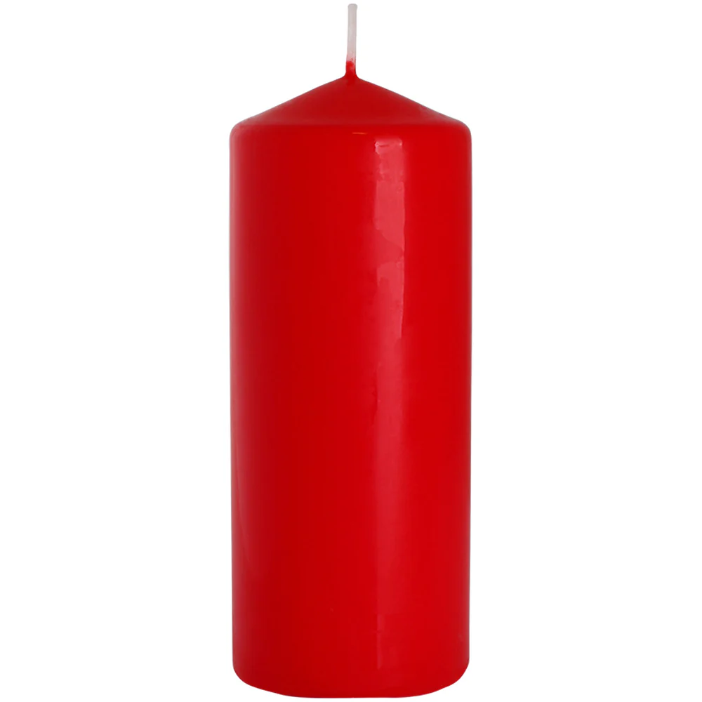 Red | Pillar Candles | Choose 60mm to 250mm Tall - Image 5
