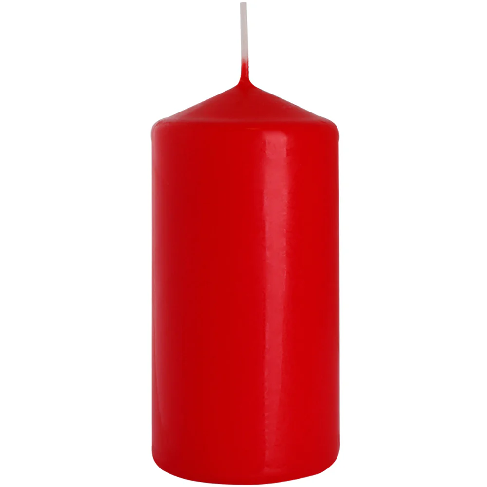 Red | Pillar Candles | Choose 60mm to 250mm Tall - Image 6