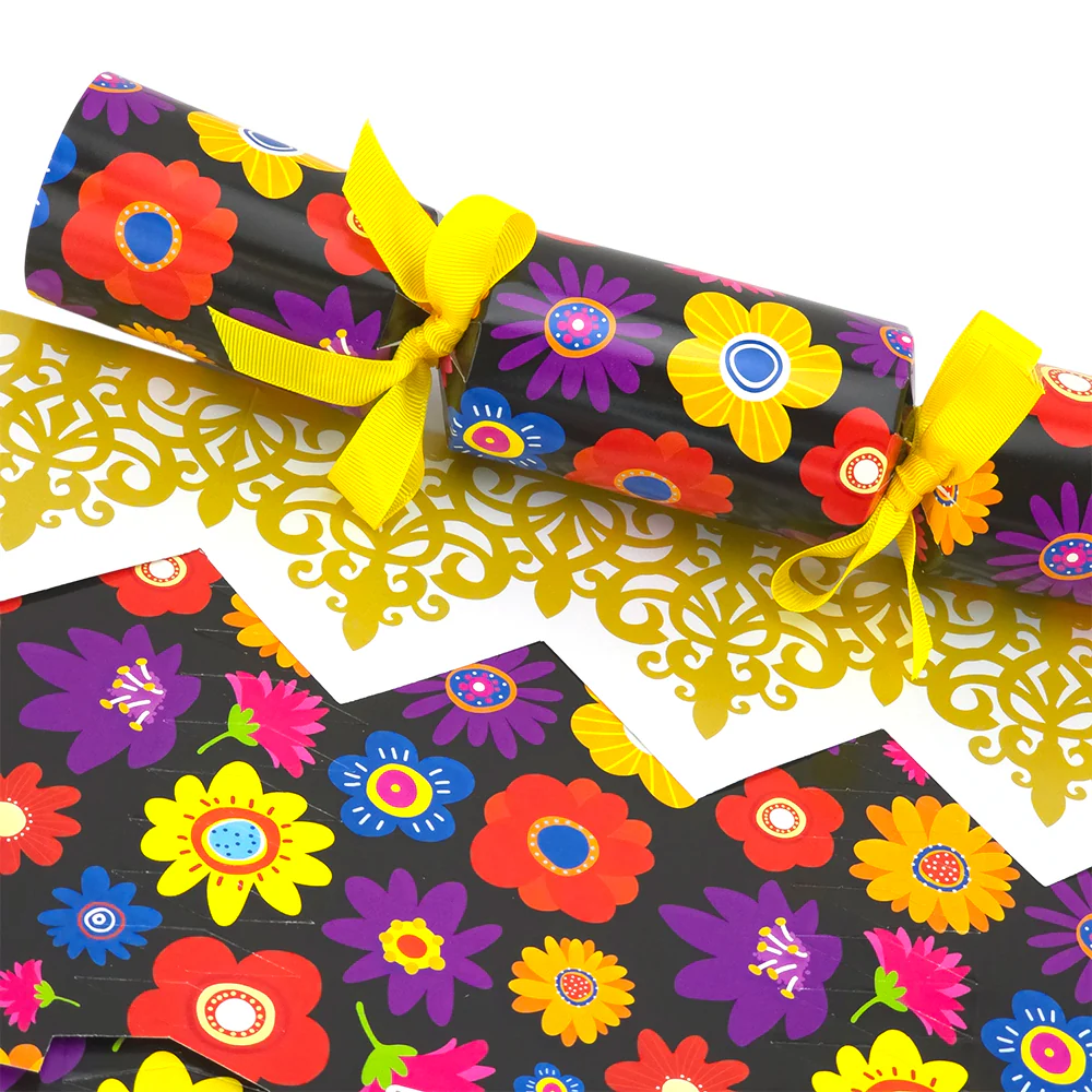 Retro Flowers | Cracker Making Craft Kit | Make & Fill Your Own - Image 3
