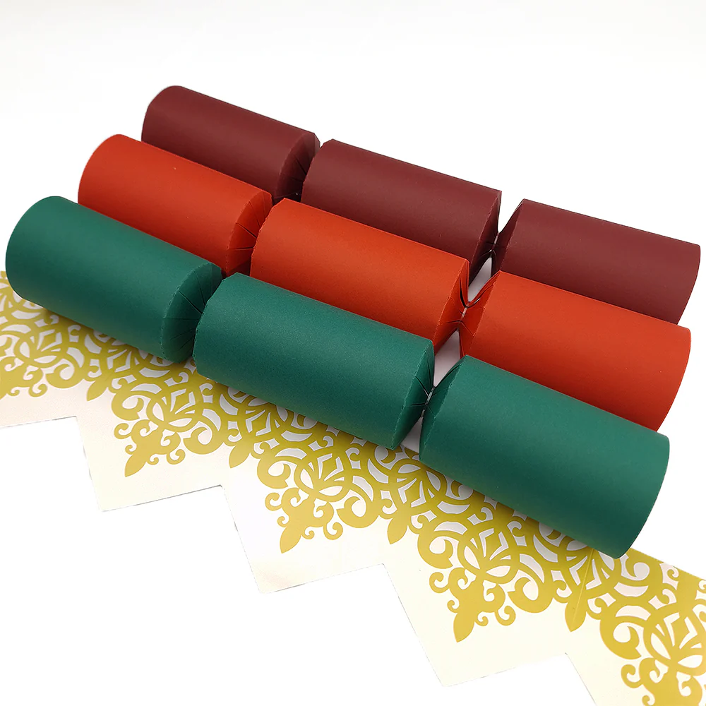 Rich Christmas Tones | Kit to Make 12 Crackers | Recyclable | Cracker Making - Image 3