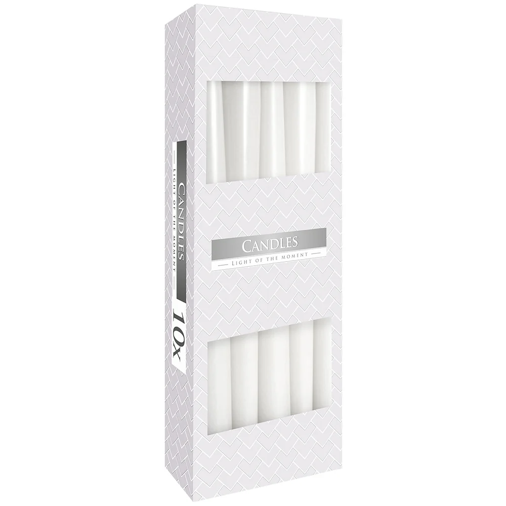 Single Colour | 24cm Taper Candles | 10 Pack | 7 Hour Burn Time - Image 10