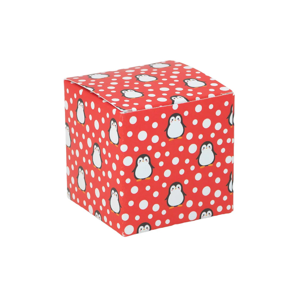 Snowtime Penguin | Little Gift Box | 5cm Cube | Single or 6 Boxes - Image 6
