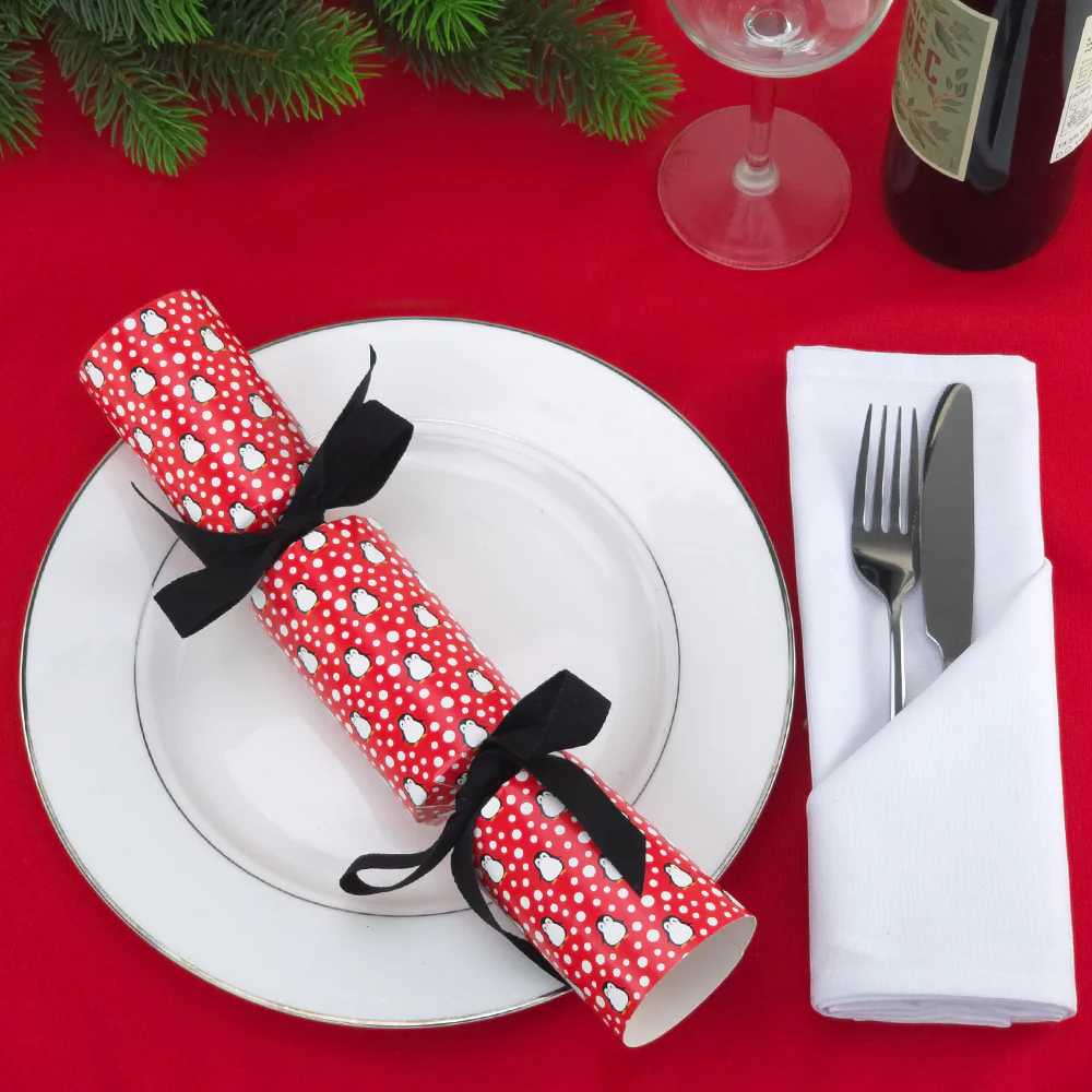 Snowtime Penguins | Eco Christmas Cracker Making Kit | Make & Fill Your Own - Image 5