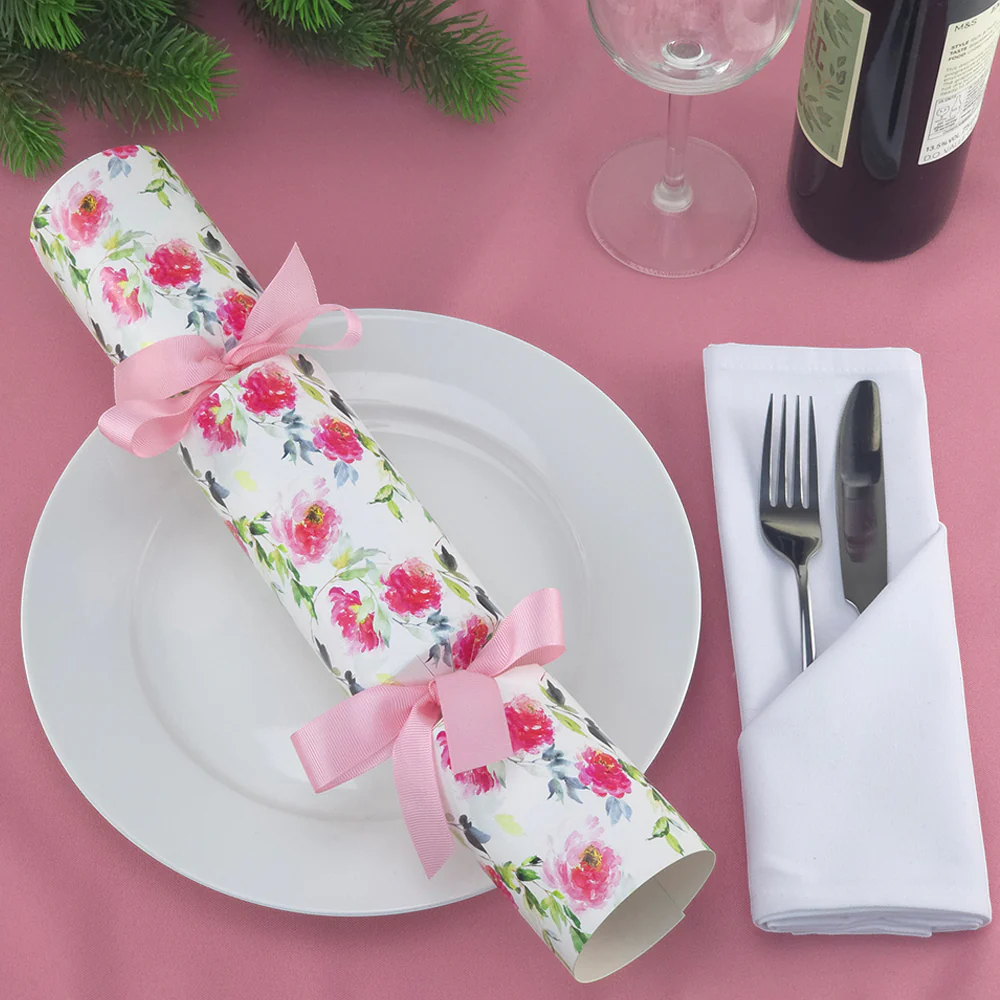 Watercolour Peonies | Cracker Making Craft Kit | Make and Fill Your Own - Image 6