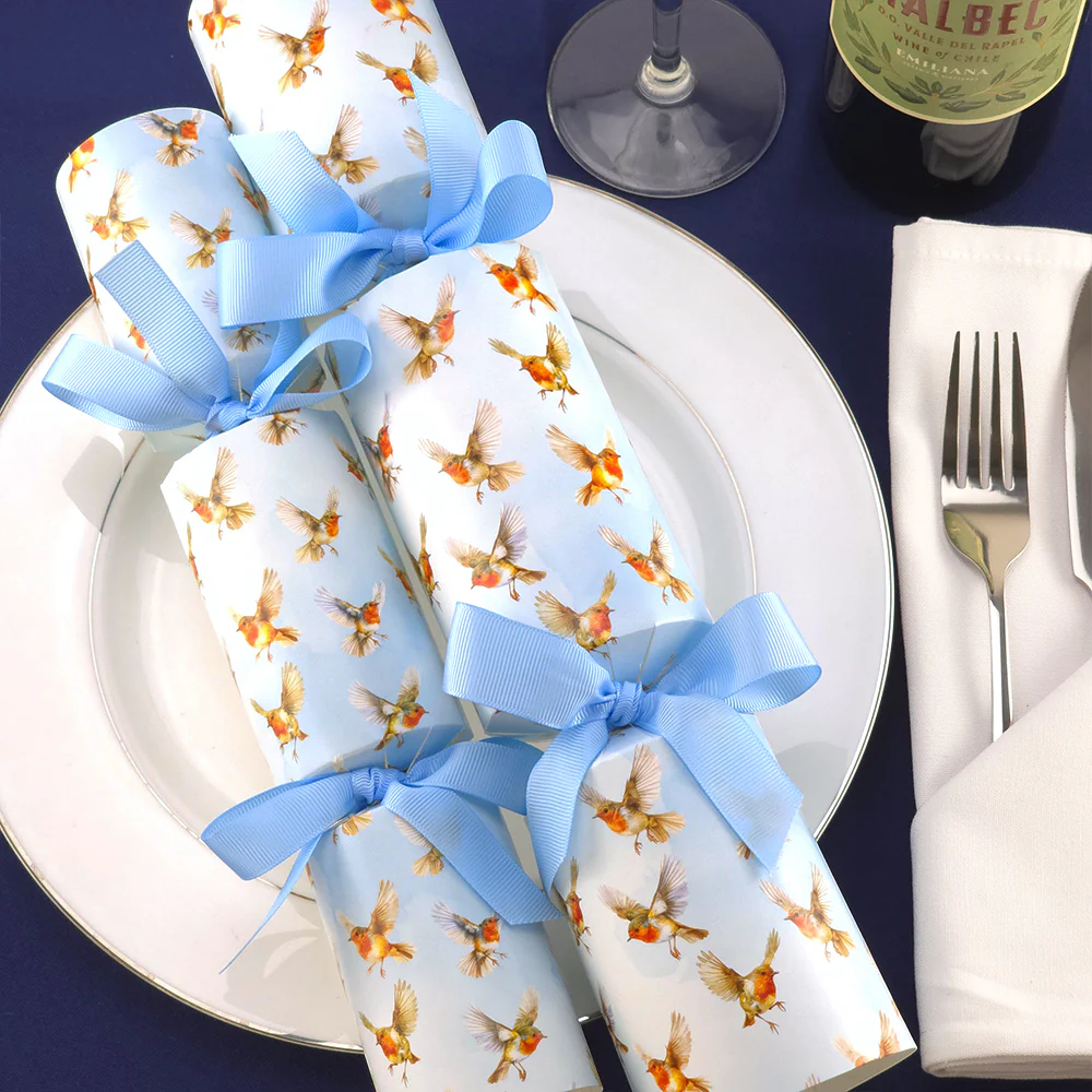 Watercolour Robins | Cracker Making Craft Kit | Make & Fill Your Own - Image 3