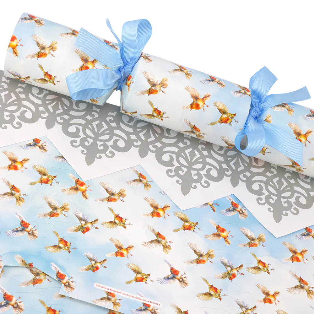 Watercolour Robins | Cracker Making Craft Kit | Make & Fill Your Own - Image 7