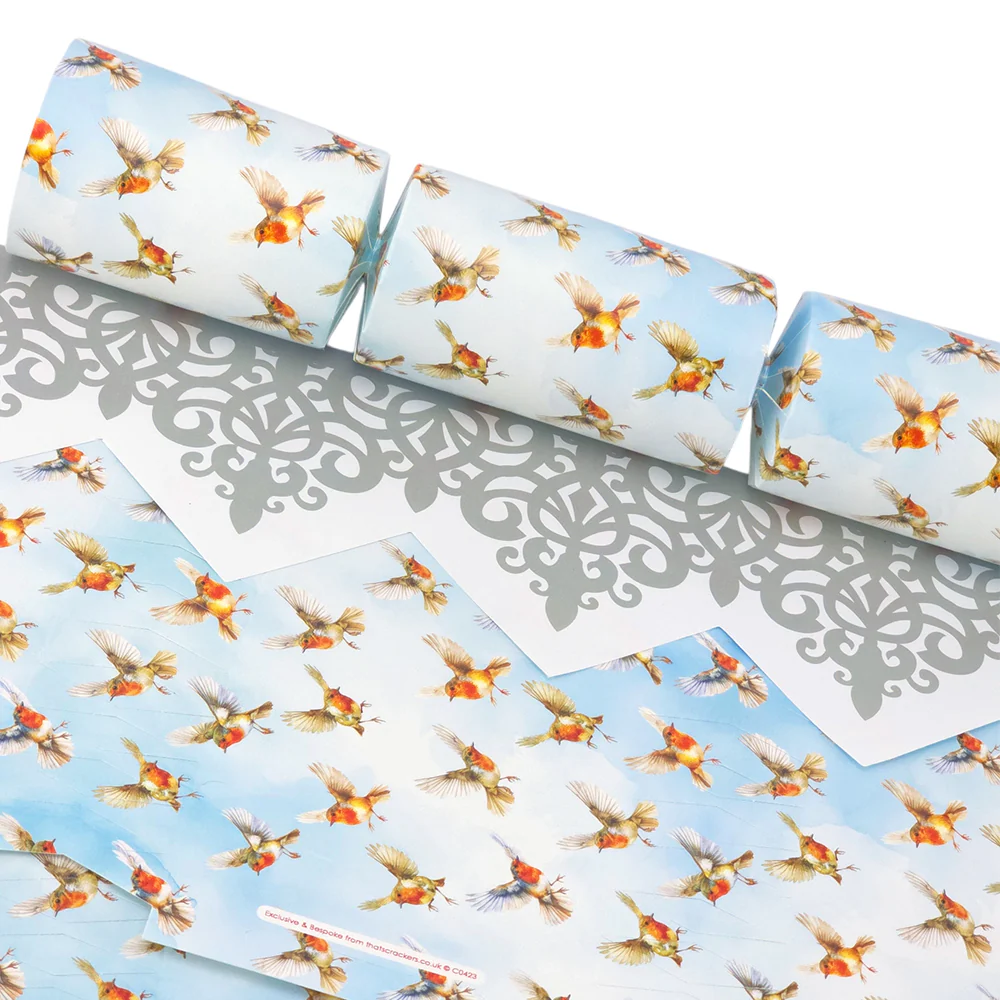 Watercolour Robins | Cracker Making Craft Kit | Make & Fill Your Own - Image 9